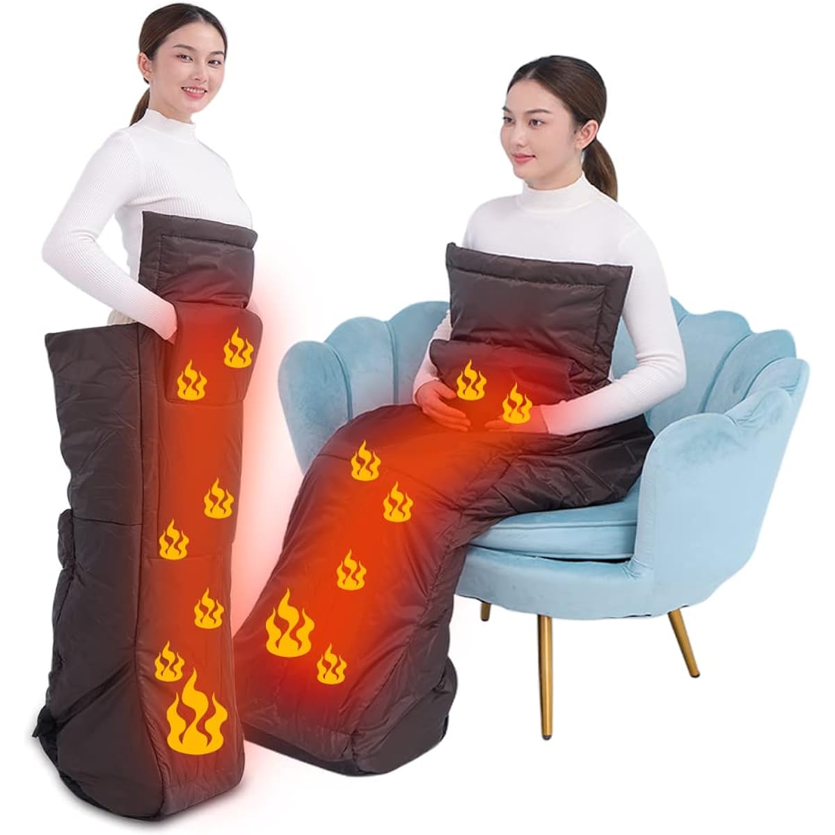 Hot foot heater PSE METI Kotatsu for one person Warm hot Leg heater Electric foot warmer Foot warmer Warm goods Feet Belly Hands Knees Heating Hand Foot warmer 6 temperatures, 7 fixed times Water wash Overheat protection