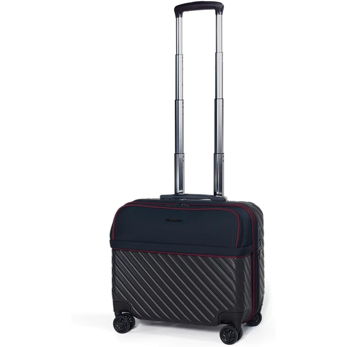 [amant] Suitcase Carry Case Carry Bag Front Open Horizontal Carry-On S Size TSA Dial Lock Double Casters 10028 1-3 Nights 3.1kg 33L Total 3 Sides 111.5cm Navy