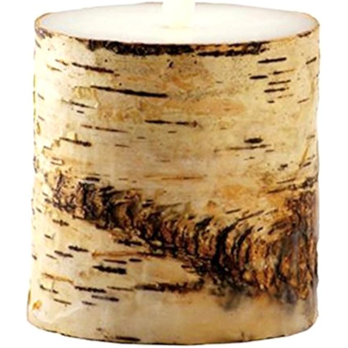 Kameyama Candle House Luminara Birch Pillar 3.5×4 LUMINARA Realistic LED Candle