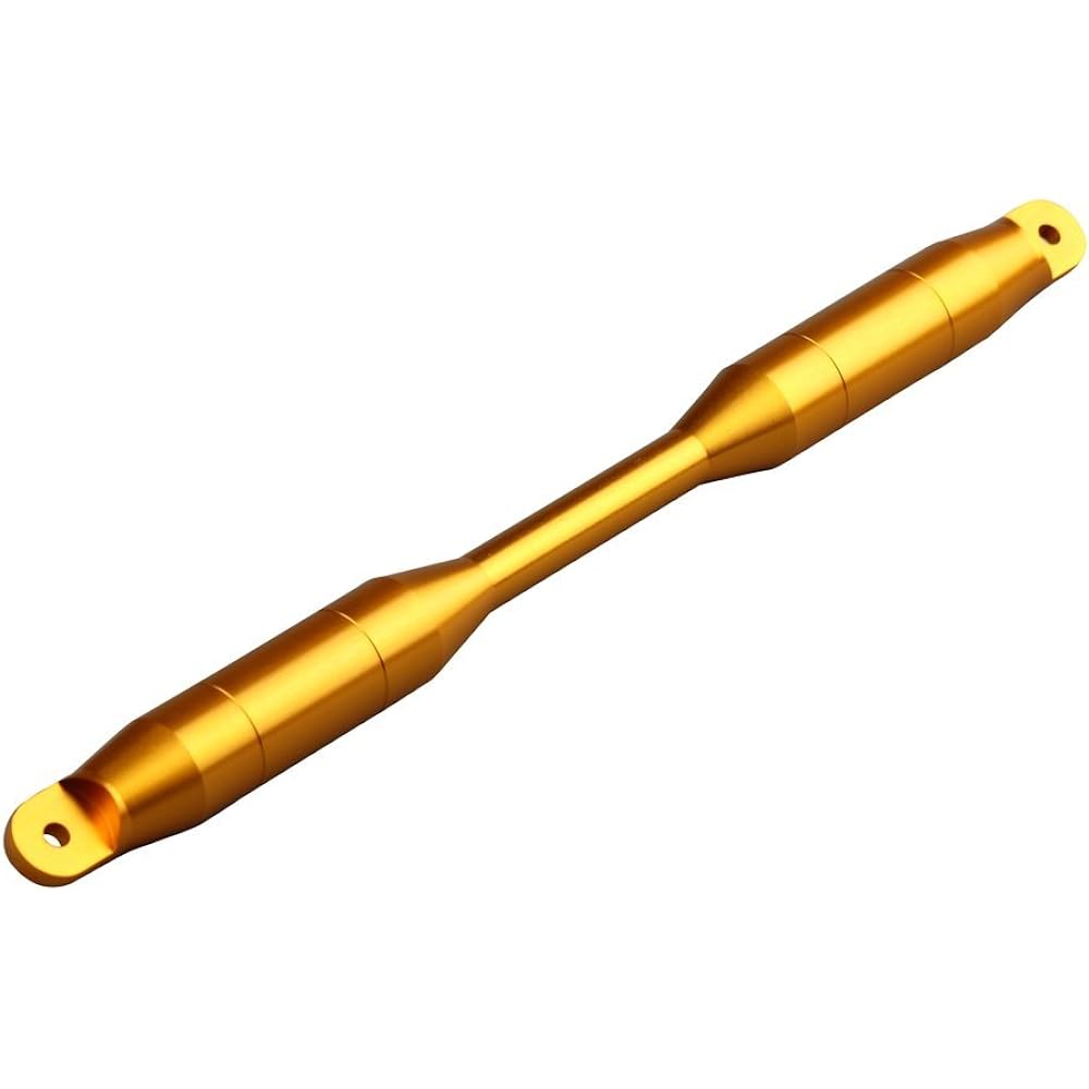 POSH Motorcycle Supplies Bike Handle Brace Shaft Type 2 277mm Gold Quick Release 096267-04