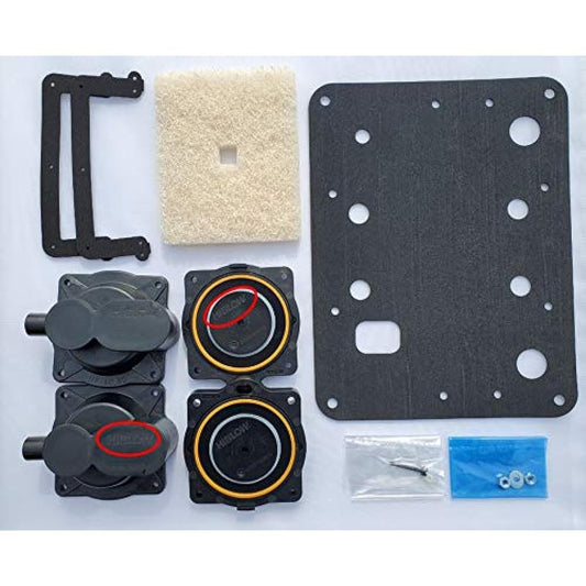 HIBLOW HP-60/80 Rebuild/Repair Kit with Filter Cover and Base Gasket - Genuine Factory Certified