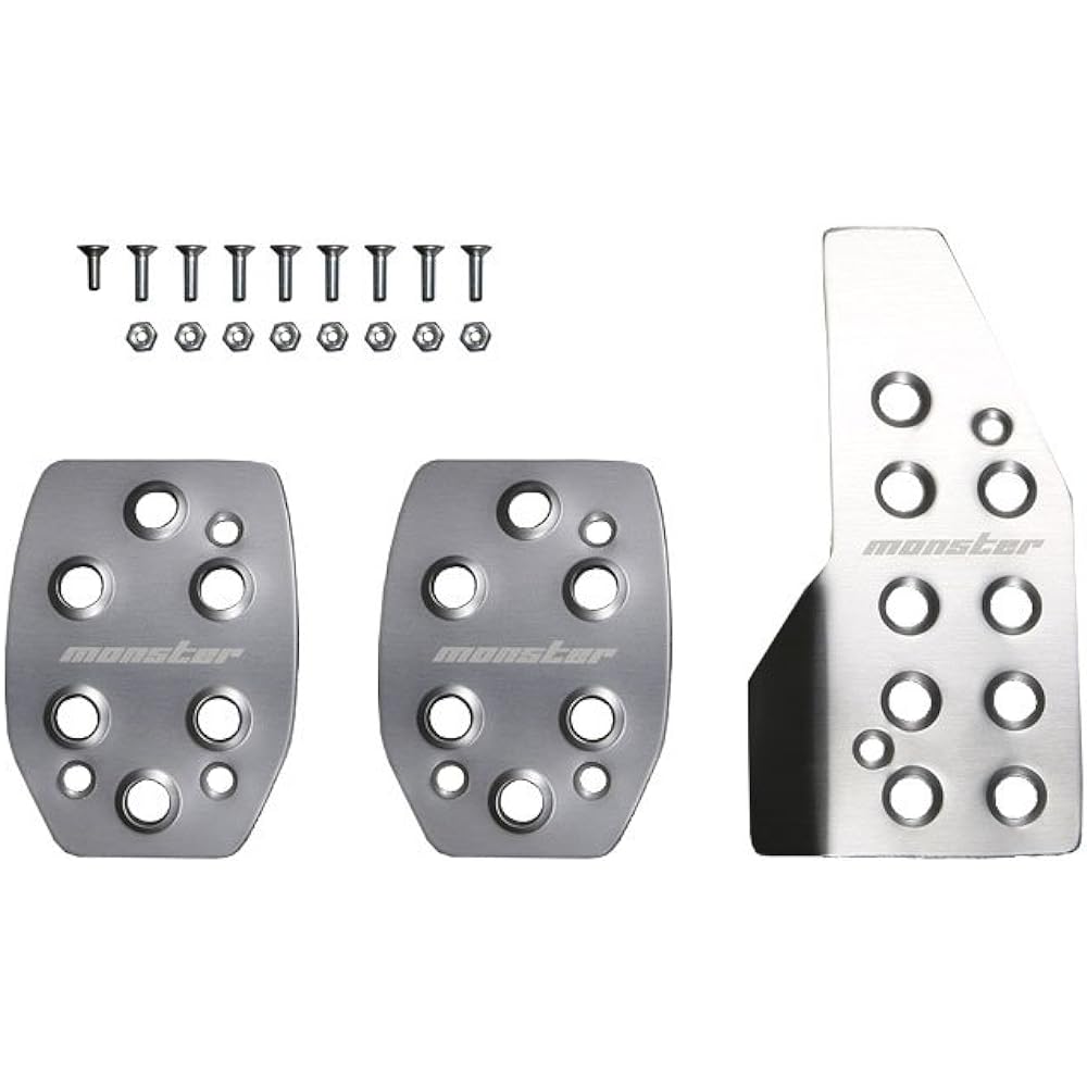 MONSTER SPORT Sports Driving Pedal Cover/Red Anodized Alto Works HA36S Hustler MR31S Wagon R MH34S MT Interior/849520-7200M