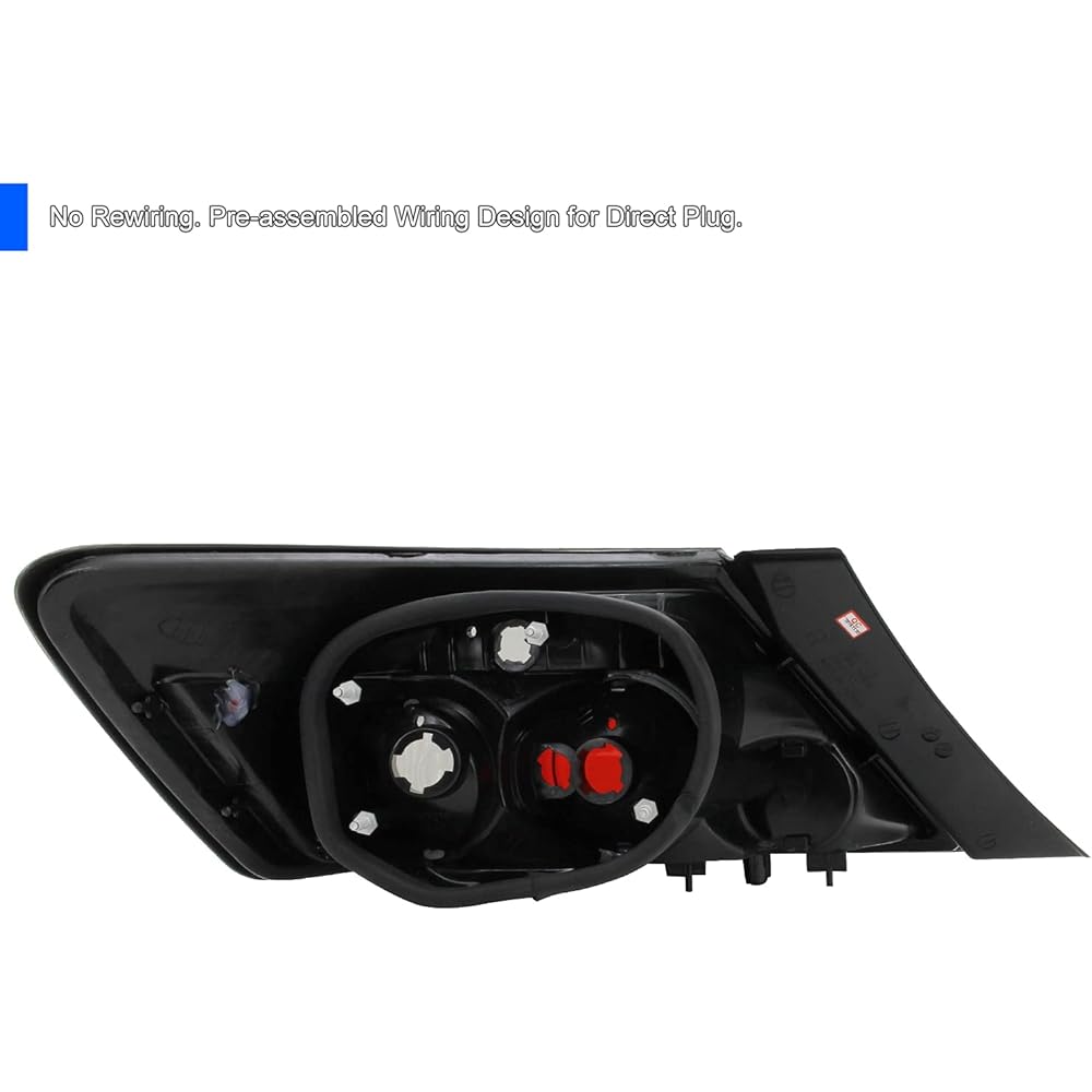 SPEC-D tuning black tail light 2006-2011 Honda Civic Coupe 2 Door left+Right Pair Sembrit