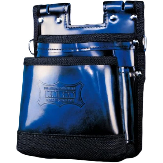 KNICKS Knicks professional specification 2WAY type advanced glass leather 2-tier waist bag ADV-201TBBL (ADV-201TBBL-N)