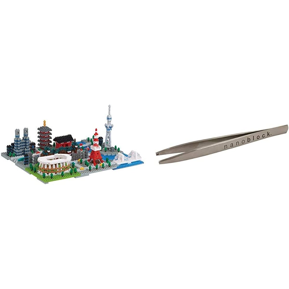 Nanoblock Tokyo NB-040 & Nanoblock exclusive tweezers NB-019 [Set purchase]