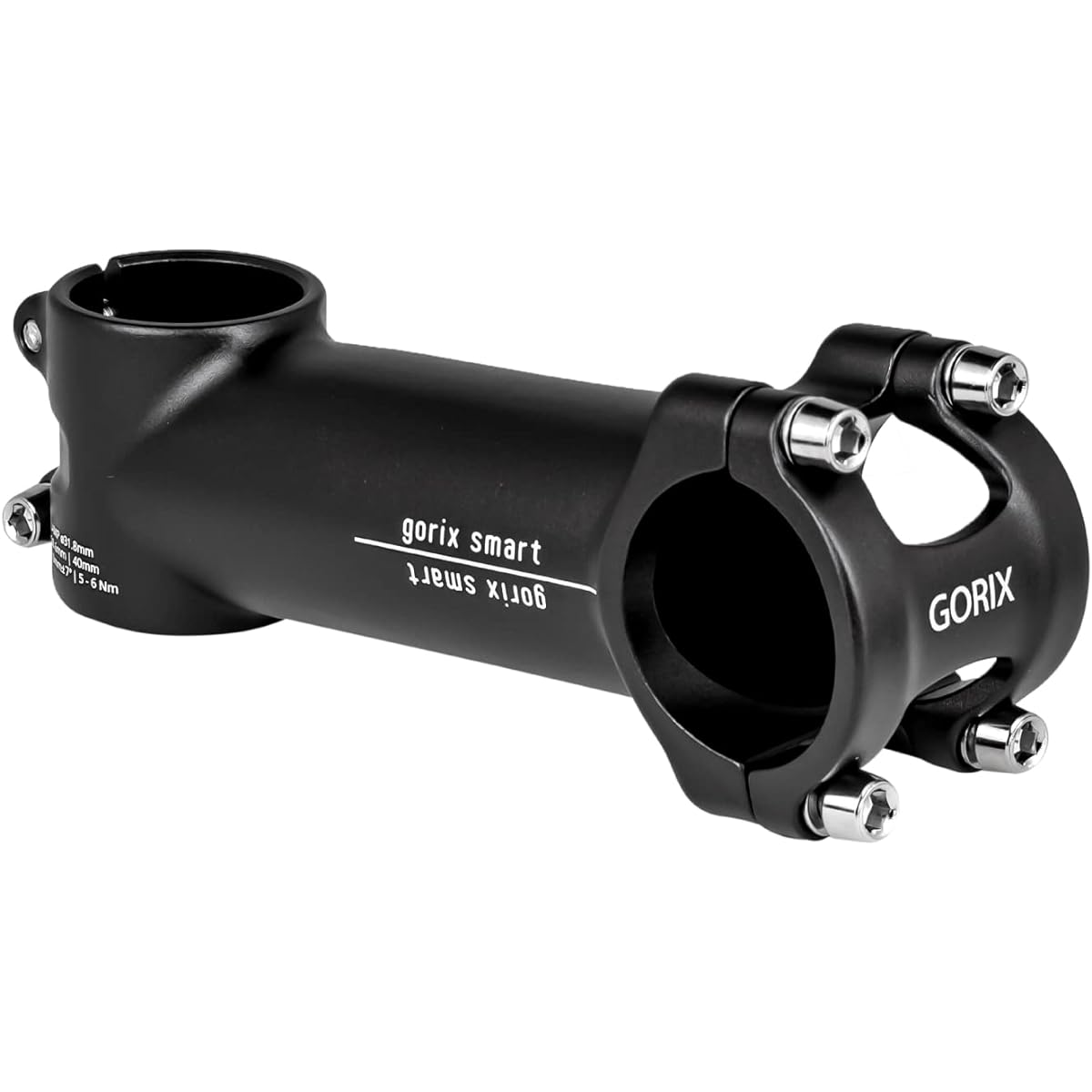 GORIX Smart Lightweight Stem GX-smart Matte Black 31.8mm Road Bike Stylish Bicycle Stem