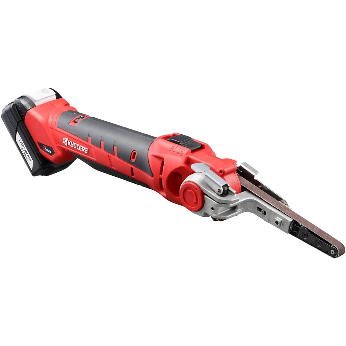Kyocera Old Ryobi Rechargeable File BBY-1110L2 602000A Red [You can adjust the belt angle and change the belt speed depending on the work] Lithium ion 10.8V Belt speed 6~7m/s Continuous use time (woodworking) 13 minutes (Ironwork) 15 minutes Charging tim