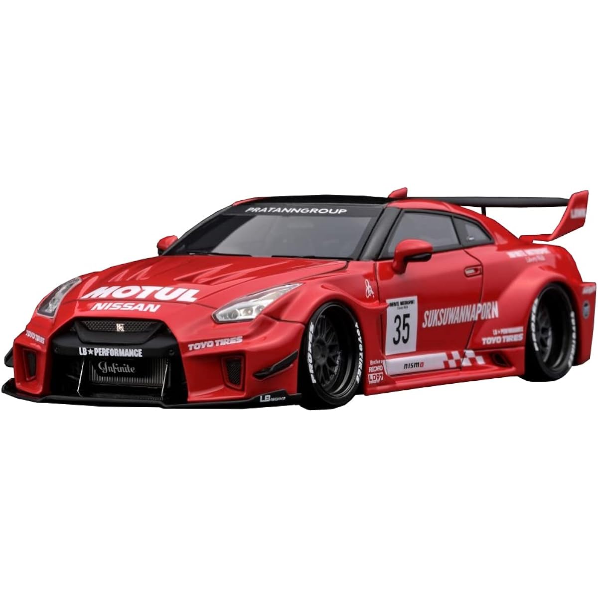 ignition model 1/43 LB-Silhouette WORKS GT Nissan 35GT-RR Red finished product IG2550