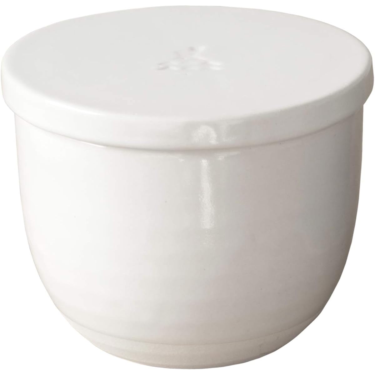 Kamoshika Dogu Shop Ohitsu 1.5 Cup Ceramic Made in Japan Banko Ware Microwave Safe Rice Bowl Rice Ceramic Rice Bowl Regular (White)