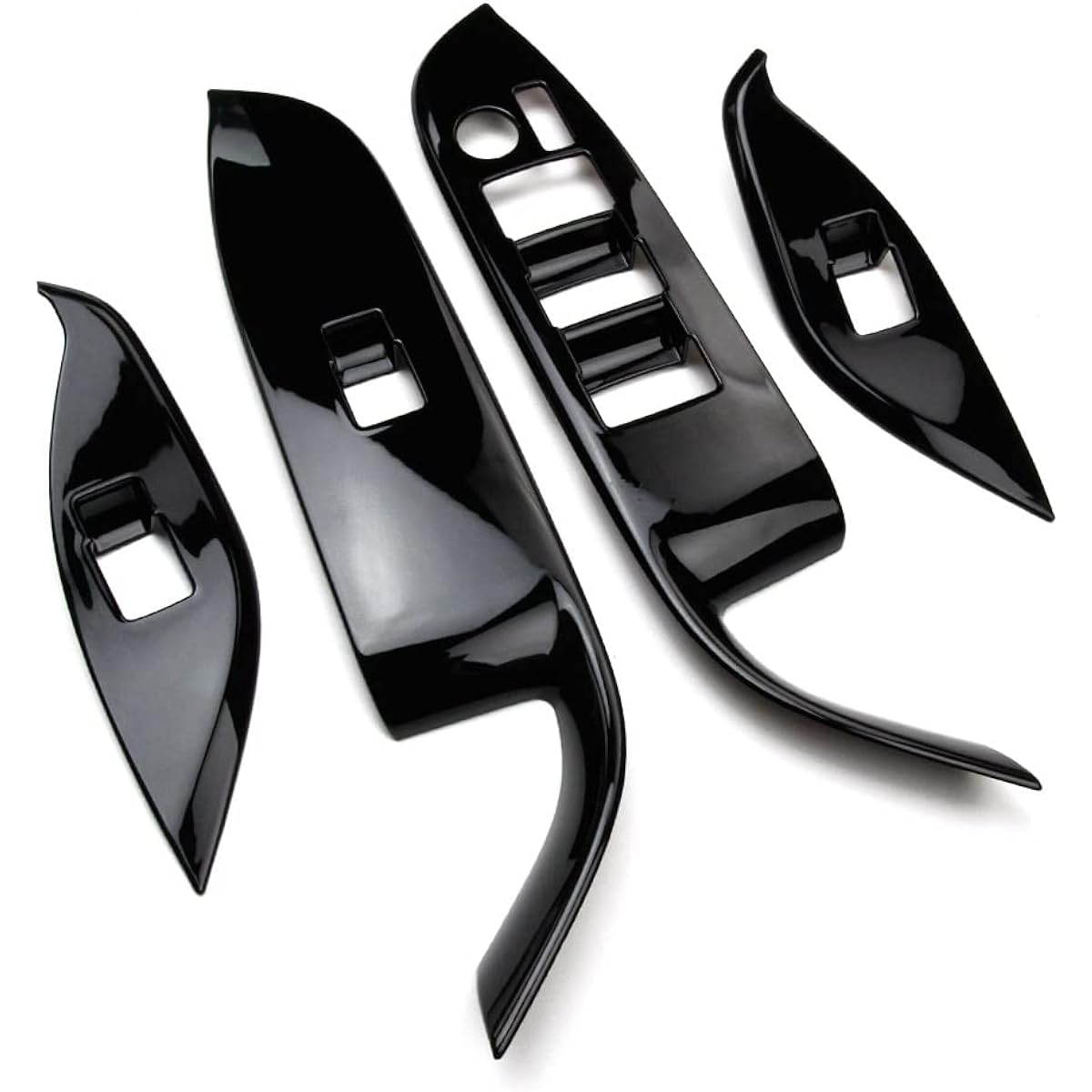 Tokutoyo New Noah Voxy 90 Series Door Switch Cover Window Switch Panel Interior Interior Piano Black 4P