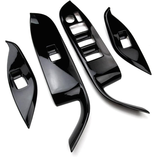 Tokutoyo New Noah Voxy 90 Series Door Switch Cover Window Switch Panel Interior Interior Piano Black 4P