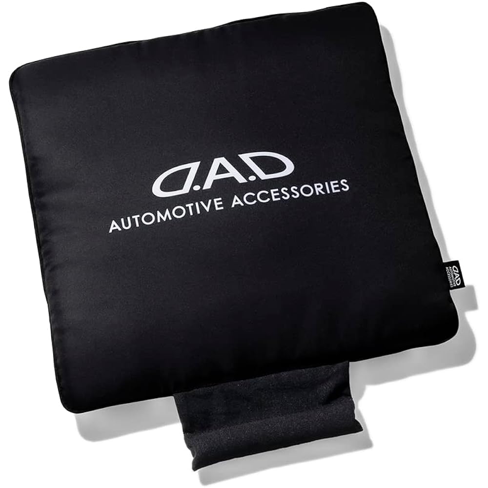 D.A.D Garcon D.A.D Polyester Passenger Car Fluffy Reversible Cushion HA674-01-01 GARSON Black (1 piece)