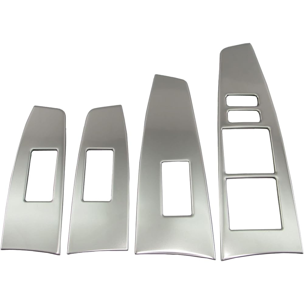 BRIGHTZ Corolla Fielder 161 162 164 165 Stainless Steel Window Switch Cover 4PC Satin Silver [WIN-SWI-030] NZE161G ZRE162G NZE164G NKE165G NRE161G NZE ZRE NKE NRE E161 E162 E164 E165 160 45940