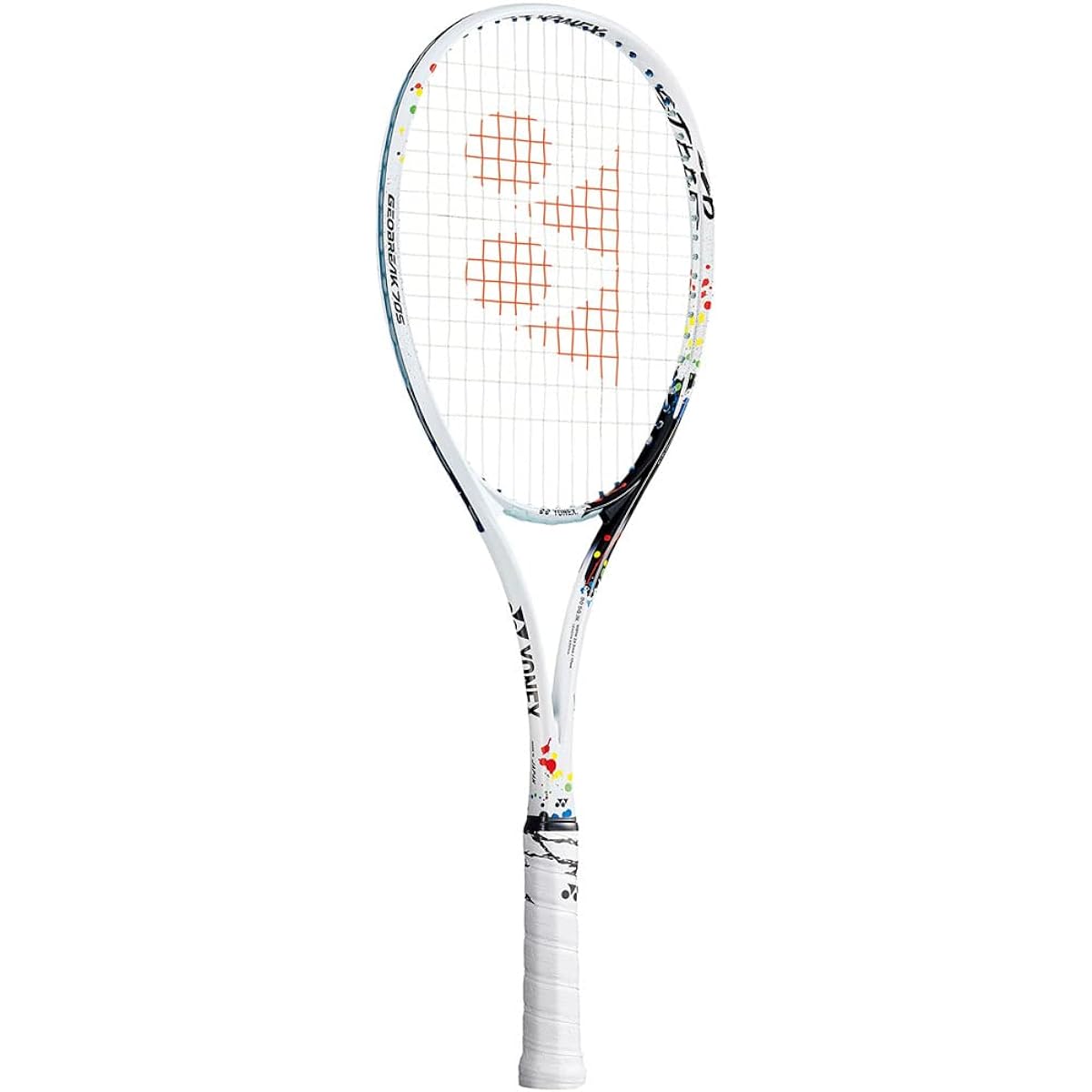 YONEX Soft Tennis Racket Geo Break 70S Steer Stroke Power Shot White/Dark Navy (553) GEO70SS