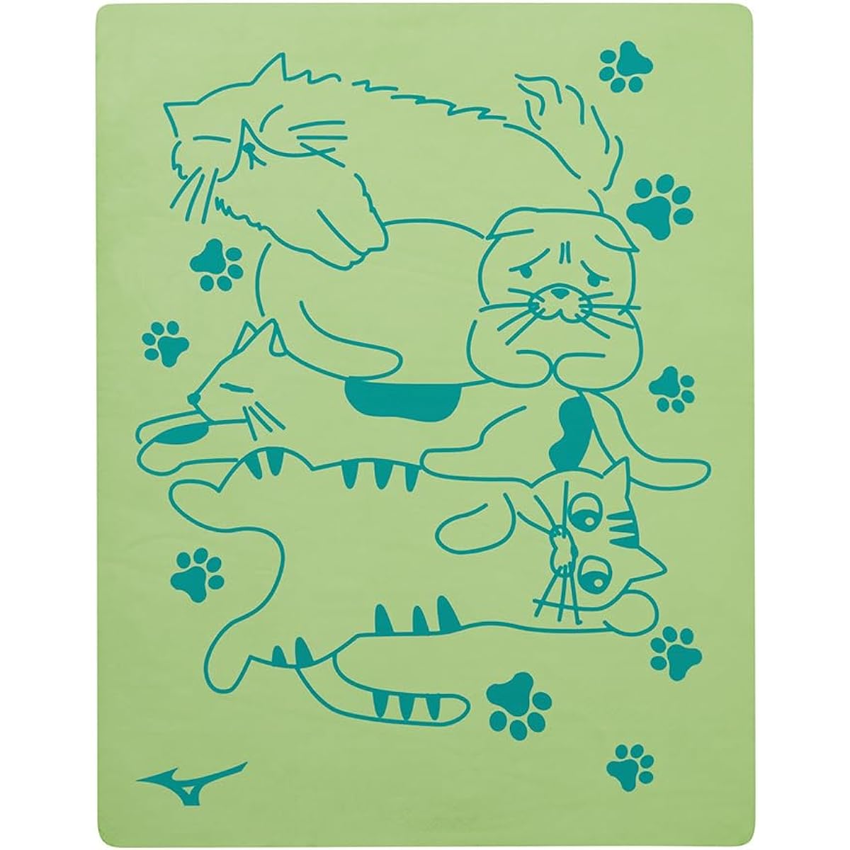 MIZUNO Swimming Competitive Swimming Fitness Water Absorbent Quick Drying Made in Japan Heat Protection Swim Towel Chamois Towel Regular Size [24 Spring/Summer Model] N2JYB002