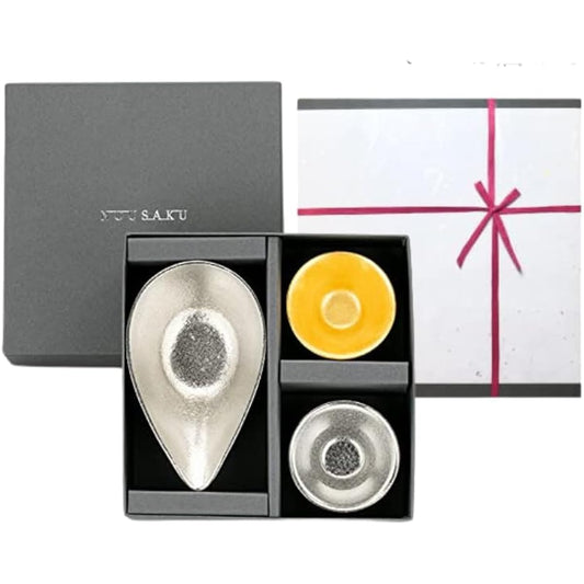 [Wrapping with Nousaku Japanese paper] Kiki II Tin / Gold leaf + Large Katakuchi