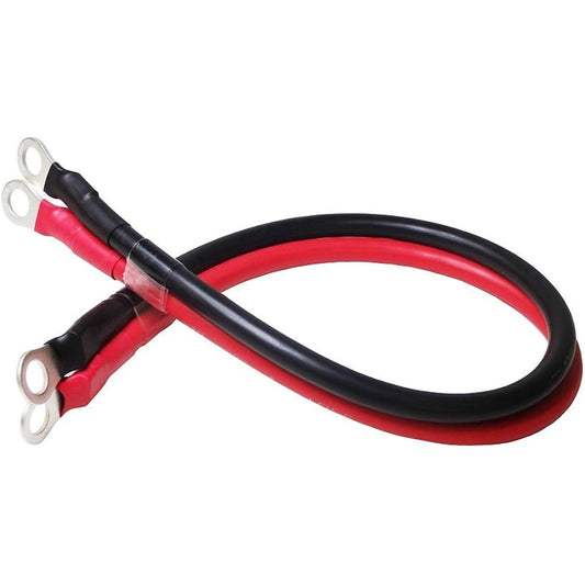 ONE GAIN Parallel cable for battery expansion Vinyl insulated wire/KIV wire cable for electrical equipment 22SQ KIV (red and black 2m each) + round crimp terminal (R22-10) x 4 HEIRETSU-KIV-22SQ 22SQ-2m