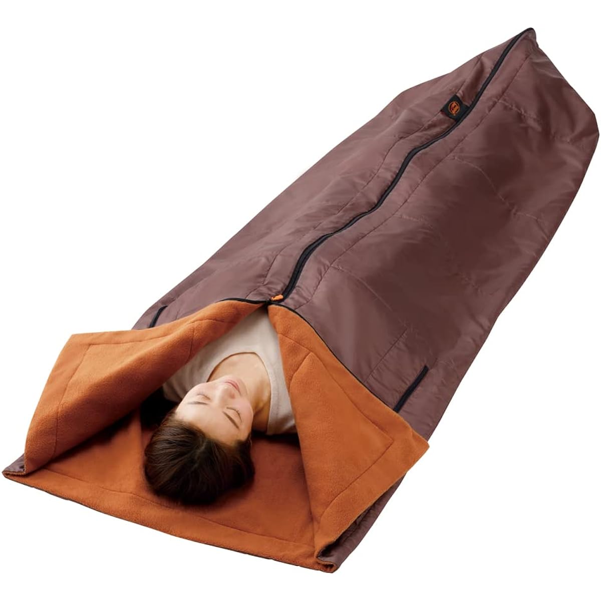 [m.D.P.] Blanket, Sleeping Bag, Warm Sleeping Bag, Sleepwear, Cold Protection, Portable, Mat Duvet Cover, Futon Overlay, Outdoor, Thermal Blanket, Compact, For Winter, Envelope Type, Wearable Blanket, Warm Blanket, Warm Disaster Prevention Goods (More Ho