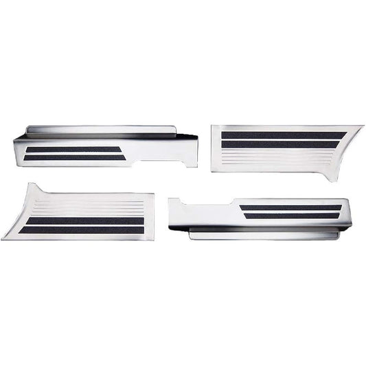 Samurai Produce Suzuki Spacia MK53S Side Step Scuff Plate Front Rear Set 4P Silver Hairline