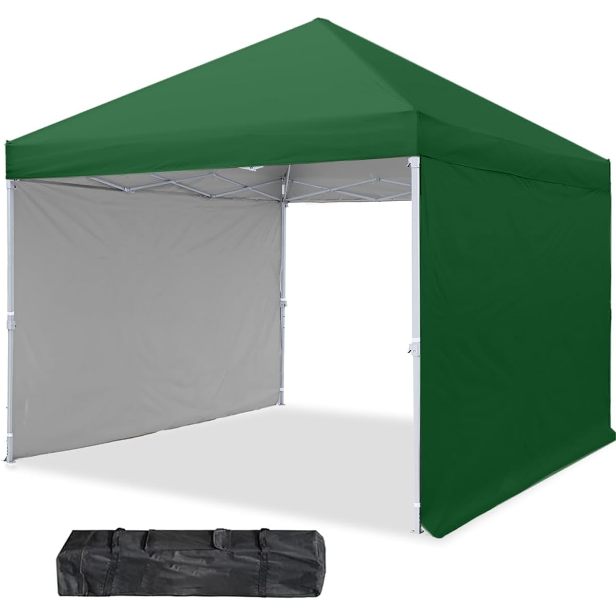 ADVANCE OUTDOOR One-Touch Tarp Tent, 3 Adjustable Levels, 3m, UV Protection, Water Resistant, Steel, Camping, Outdoor, Waterproof Side Screen/2 Side Sheets Included, Tent, Camping Equipment, One-Touch Tent, Tarp (Green, 3m)