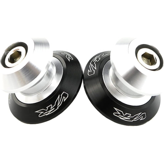 Stand Screw Slider Suitable for Honda VFR750 1986-1997 VFR800 Interceptor 1998-2019 Swing Arm Slider Spool Stand Spool CNC Aluminum Alloy (Color: Silver)