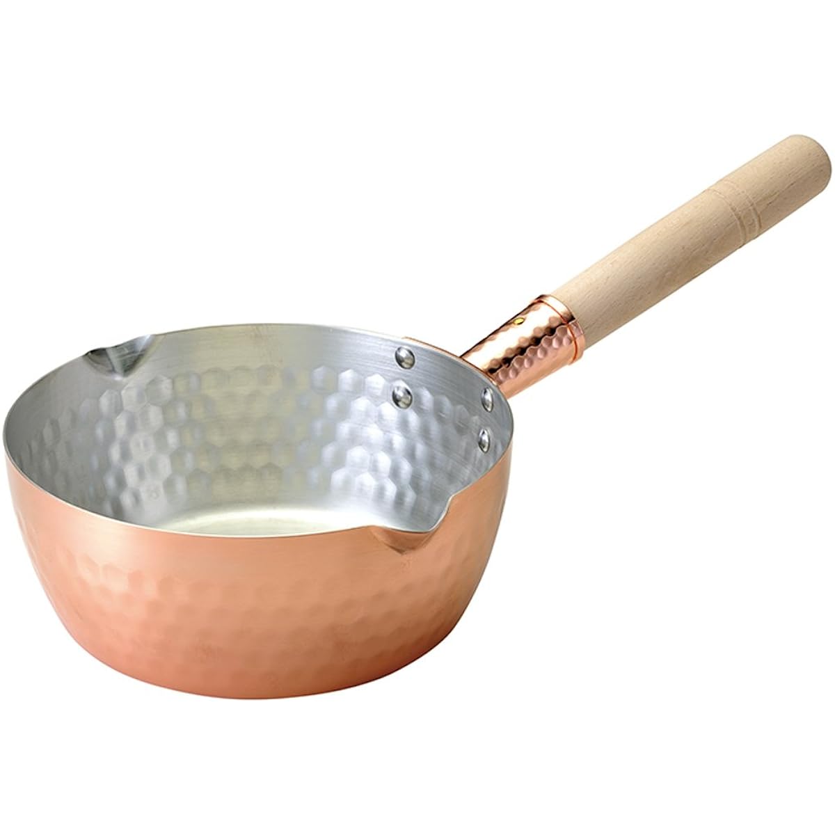 Tanabe Kanagu Warm Copper Snow Flat Pot 4406
