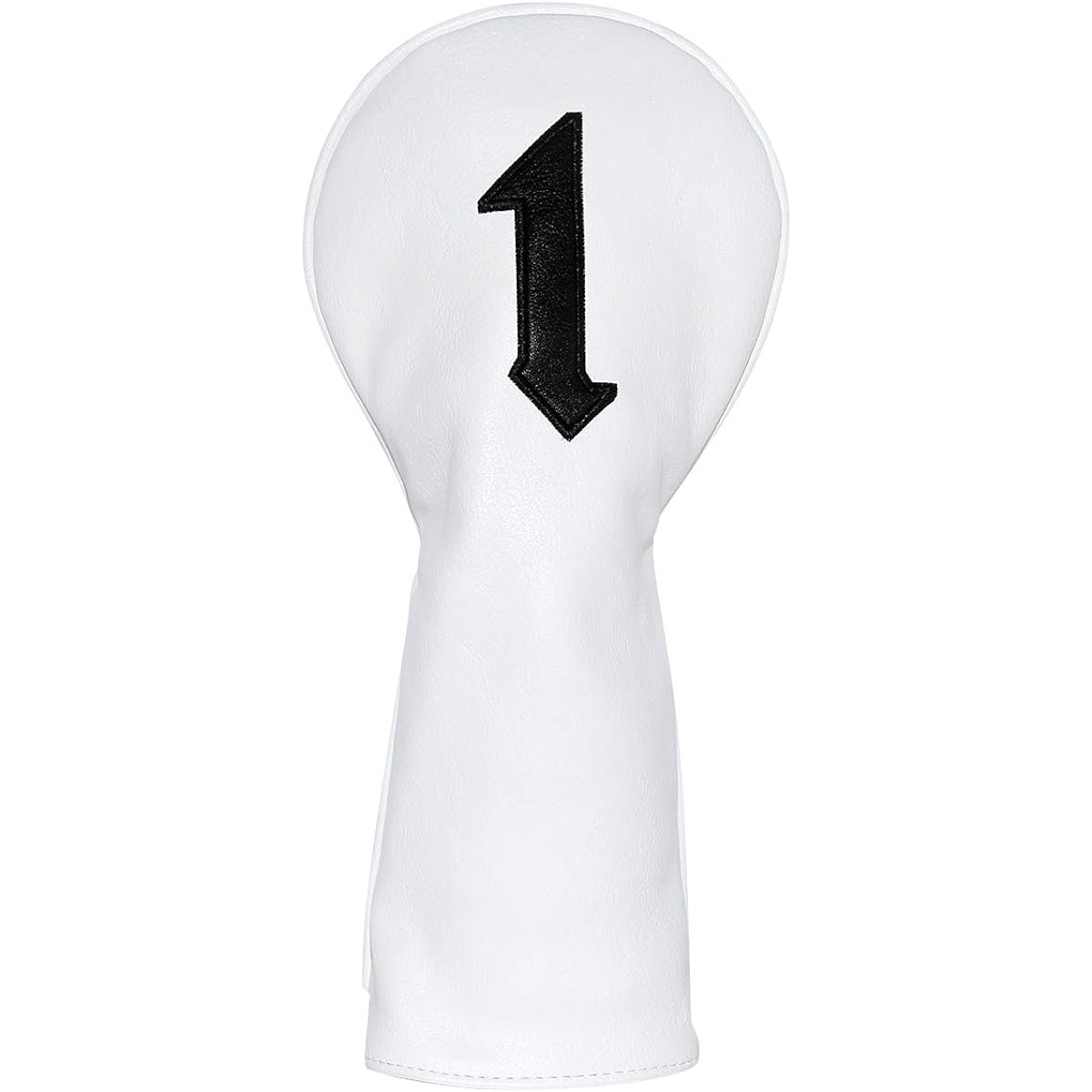 Golf Club Head Cover Aliennana Golf Wood Cover 1/F/X Simple Design Golf Driver Cover Fairway Wood, Utility, Hybrid Head Cover Made of Premium Leather Applique Embroidery White