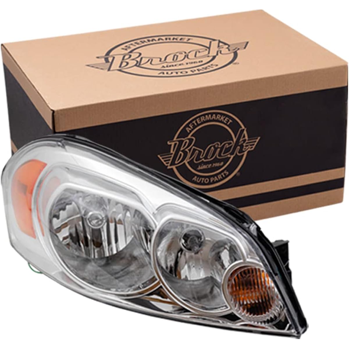 Headlight headlamp lens passenger seat replacement Chevrolet Impala Monte Carlo 25958360