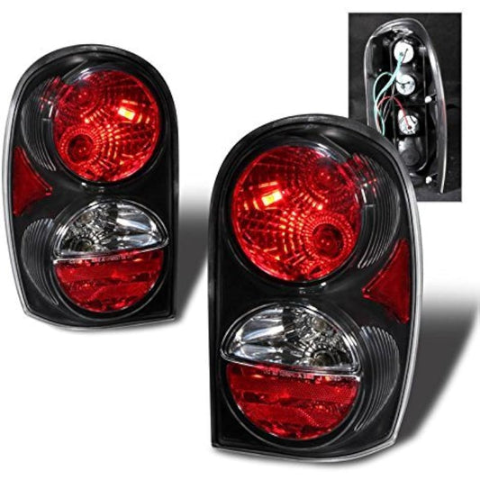 SPPC Black Eurotail Light Assembly Set for Jeep Liberty -Pair) Driver left side and passenger seat replacement