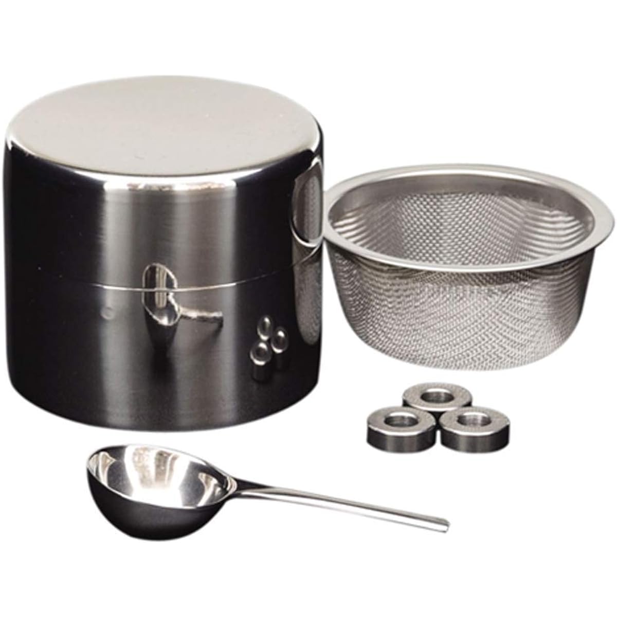 Tea utensils Matcha sieve Matcha sieve Kondo's tea sieve tin Mini Nodate basket For tea cleaning box Small but made of stainless steel! Honjien