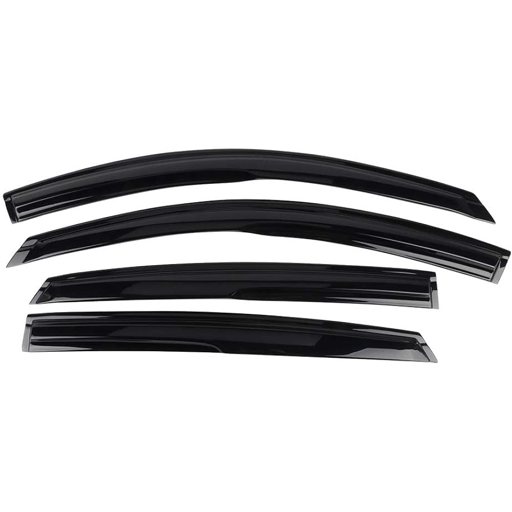 IKON MOTORSPORTS 2018-2024 Compatible with TOYOTA CAMRY Acrylic Unpainted Airline Flector Sunrain Guard 4 Peace 2019 2020