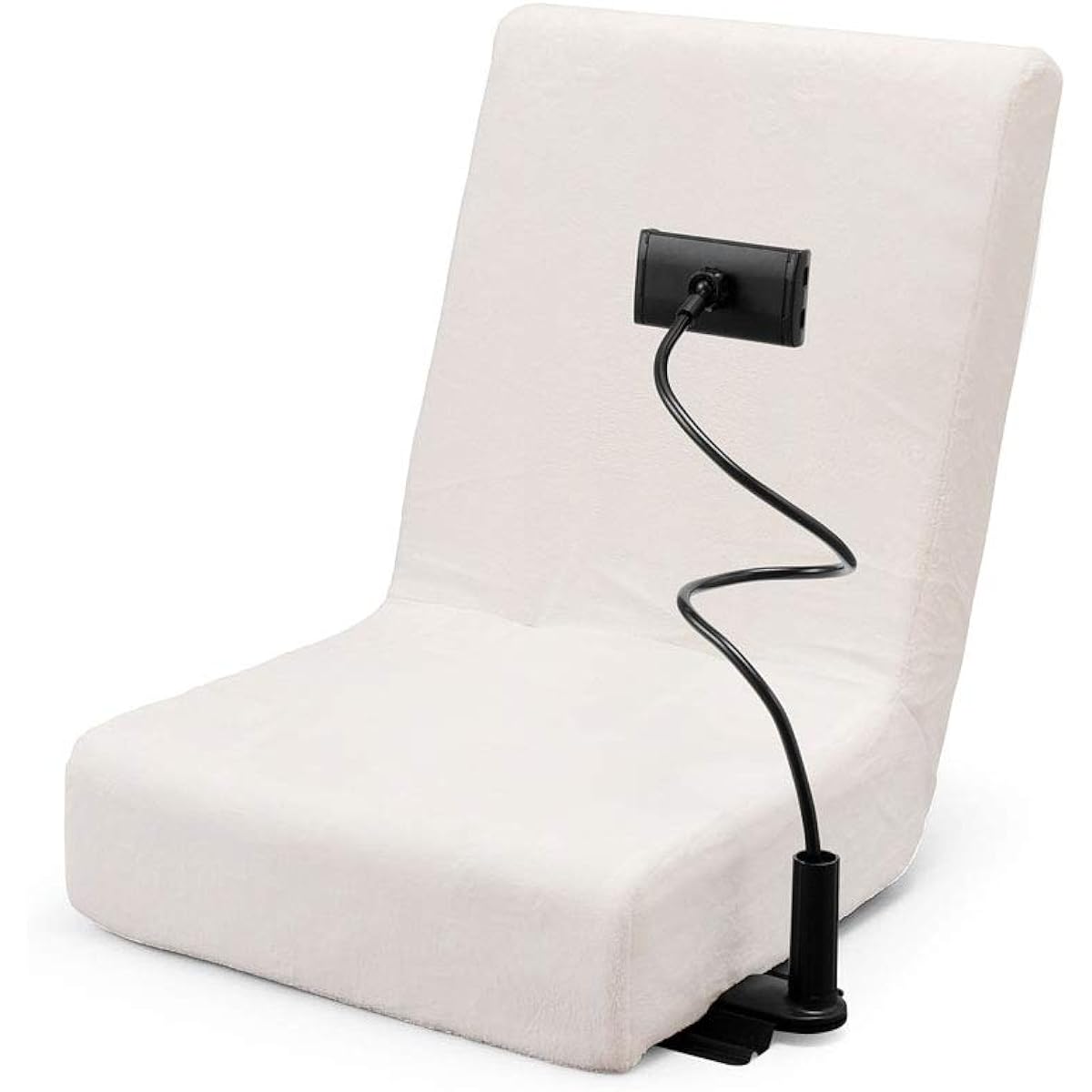 Iris Ohyama Seat Chair with Smartphone Stand Tablet Magazine Arm Stand SSFC-1 Beige