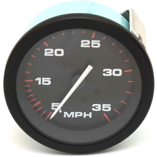 Sierra International 58342P Amega Domed Pit Type Scratch Resistant Speedometer Kit 3"