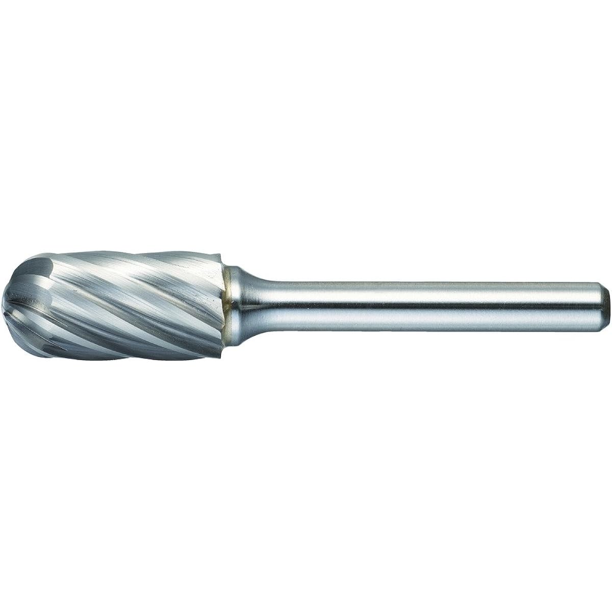 TRUSCO Carbide Bar Round Cylindrical Tip Φ12.7X Blade Length 25X Axis 6 Aluminum Cut TA2C127