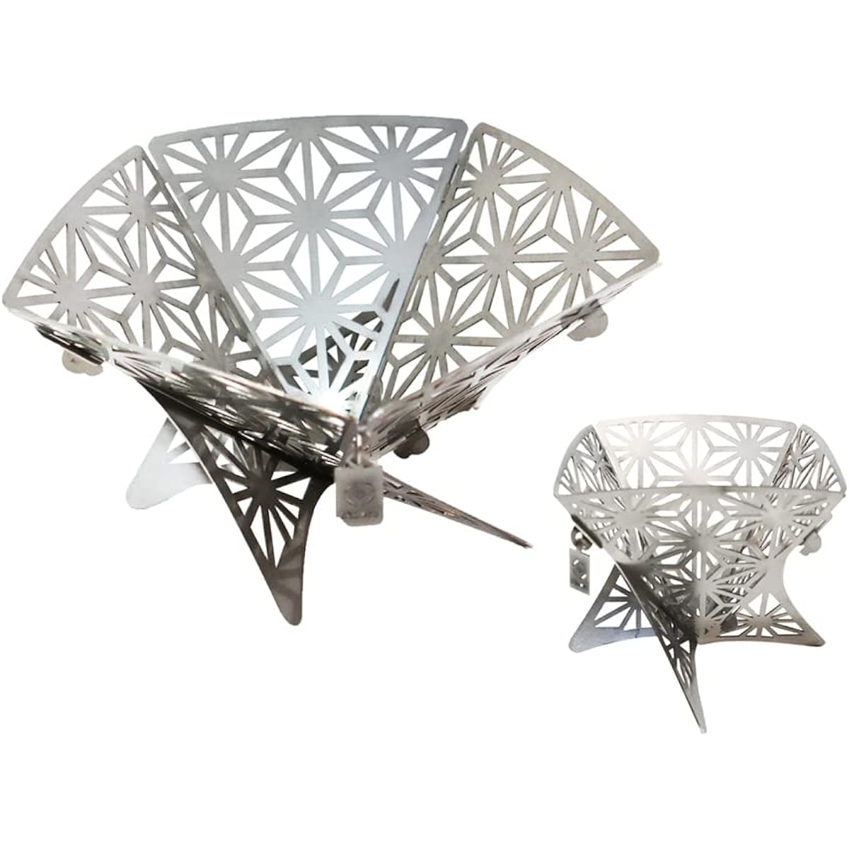 S'more Japanese pattern assembly bonfire stand bonfire stand compact assembly camping barbecue