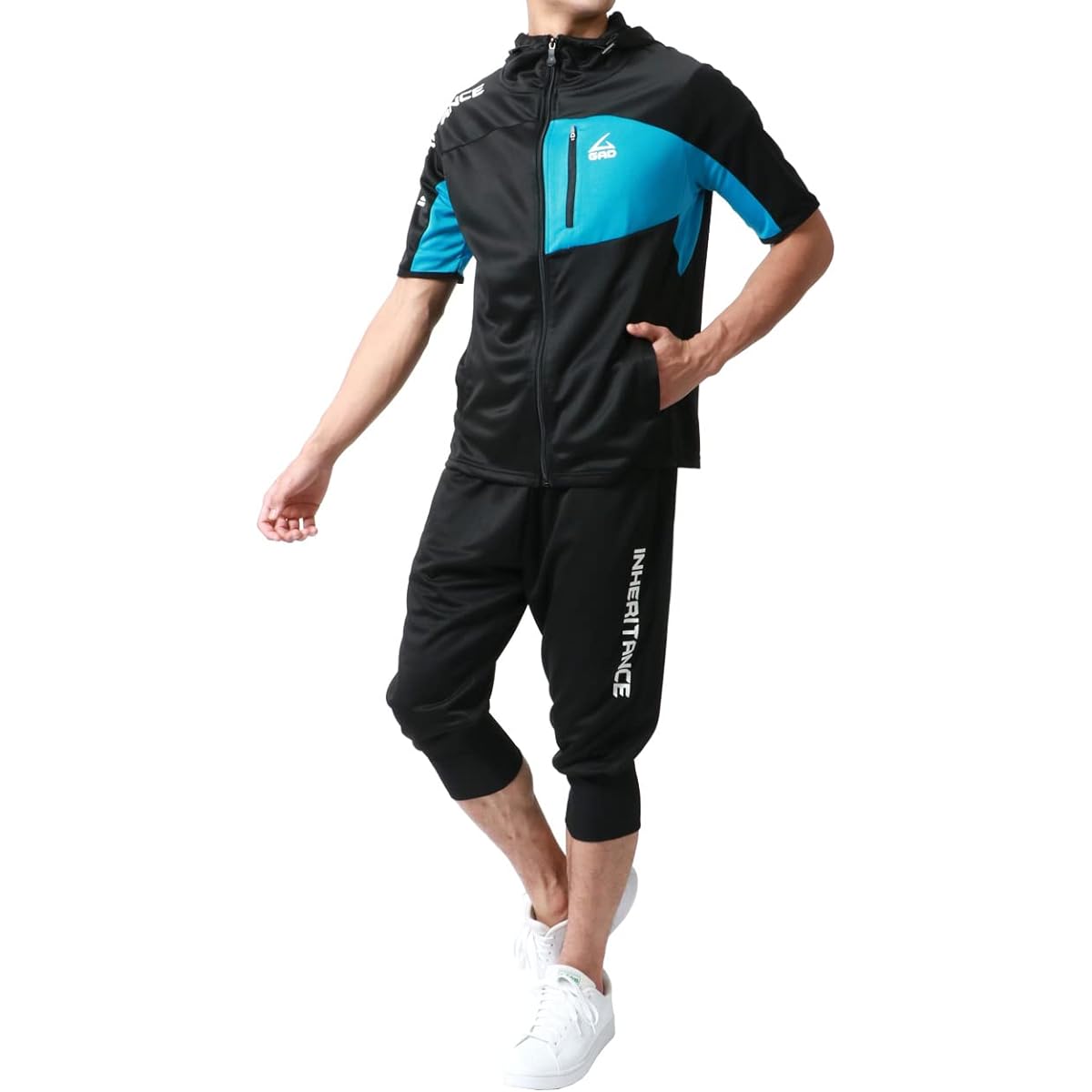 [Soleil Doll] Men's Room Wear, Jersey, Top and Bottom Set, Top and Bottom Setup, Parka, Short Sleeve, Pants, Sportswear, 3/4 Length