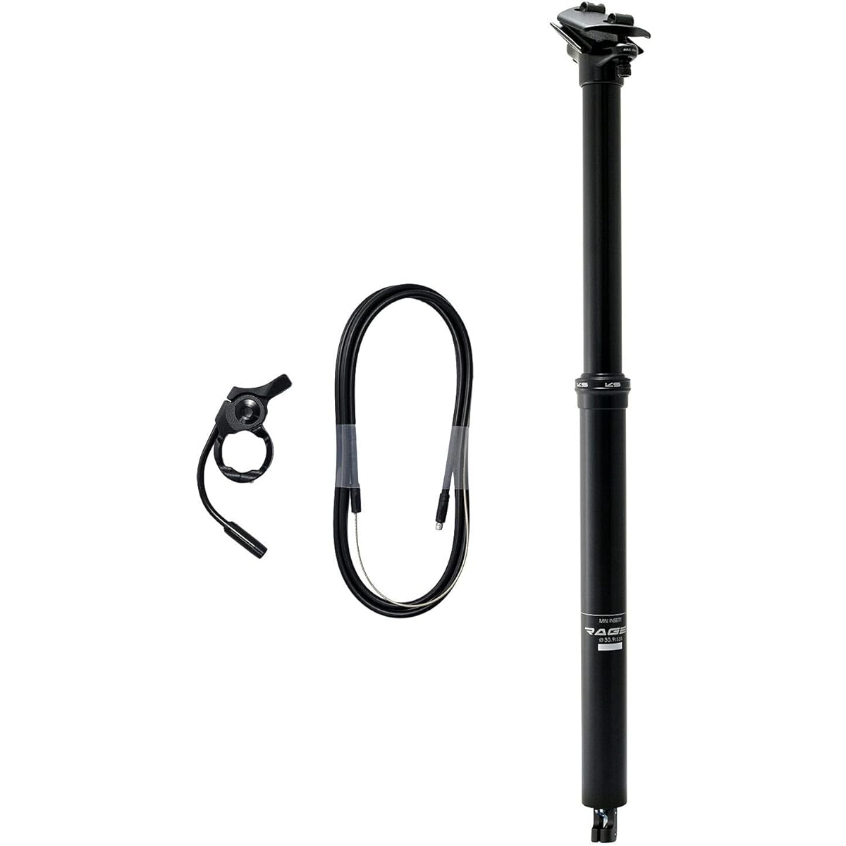 Kind Shock KS Rage-i 31.6x535mm Travel: 190mm Remote Dropper Seatpost, KS2308