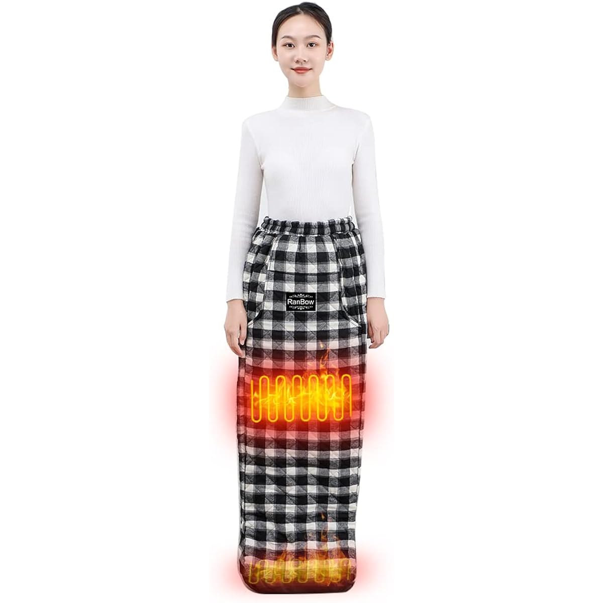 Hot leg heater, you can walk around while wearing it, 10 seconds quick heating, electric foot warmer, foot warmer, 6 temperature levels, 7 levels, foot pocket cushion, foot heater for one person, kotanpo, wearable table, overheating protection, washable,
