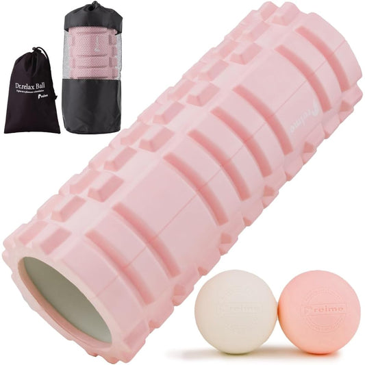 Foam Roller, Massage Ball, Stretch Ball [A ball that relieves stiffness and fatigue that was seriously thought out by a sports specialty store] Foam Roller, Trigger Point, Myofascial Release "Shoulders/Back/Waist/Calf/Soles" Whole Body Pressure Point Goo