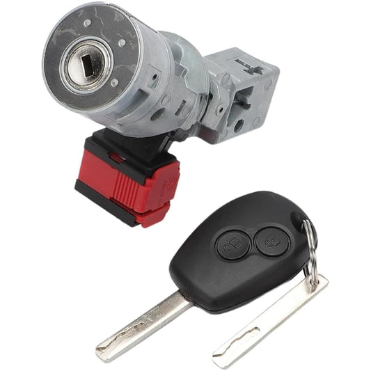 Car Ignition Lock Barrel Starter Switch Ignition Lock Barrel & Key for Renault Twingo MK2 2005-2012 Traffic MK3 7701208408