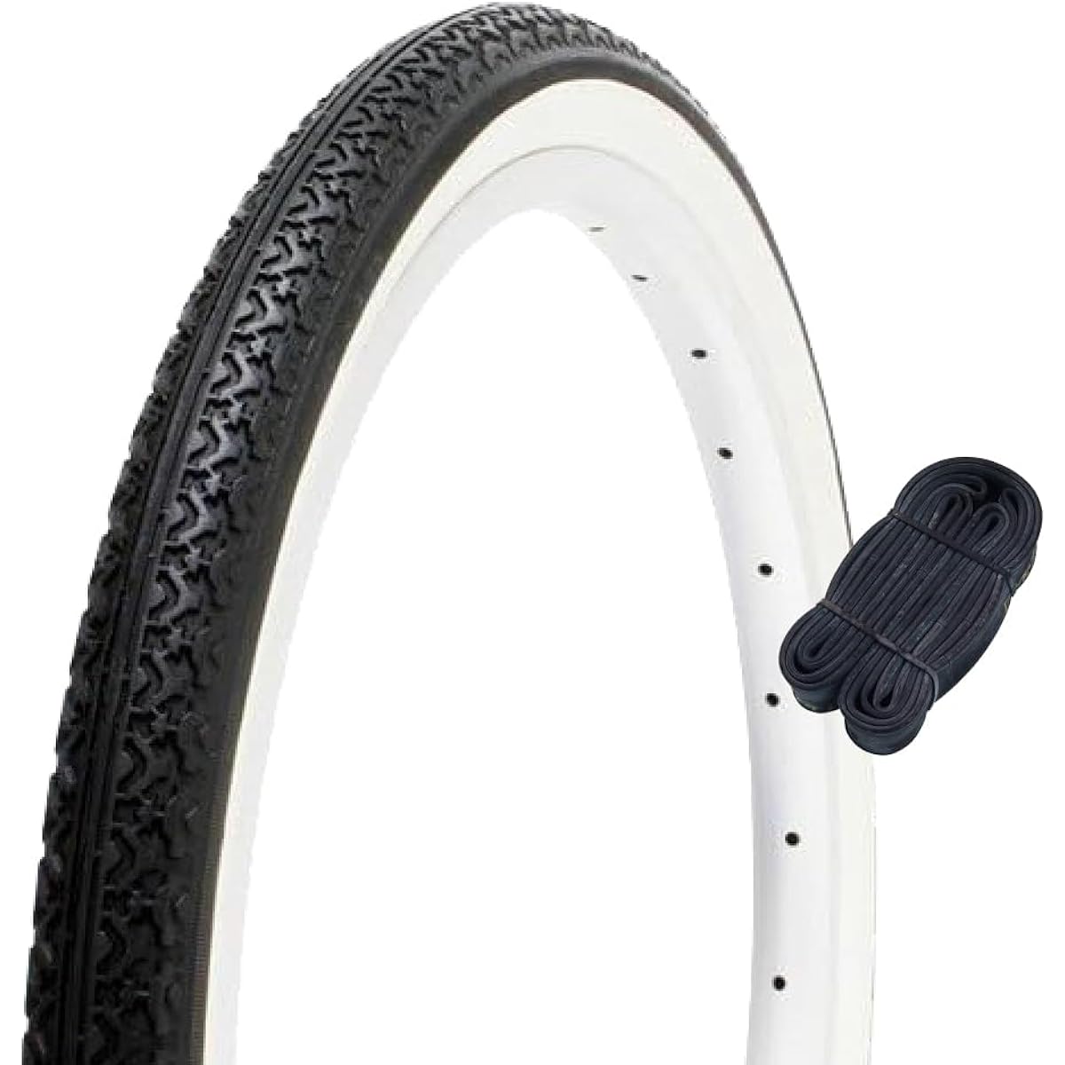 Shinko 18 inch bicycle tire tube set standard tire 18 x 1.75 black/white H/E SR133 60237