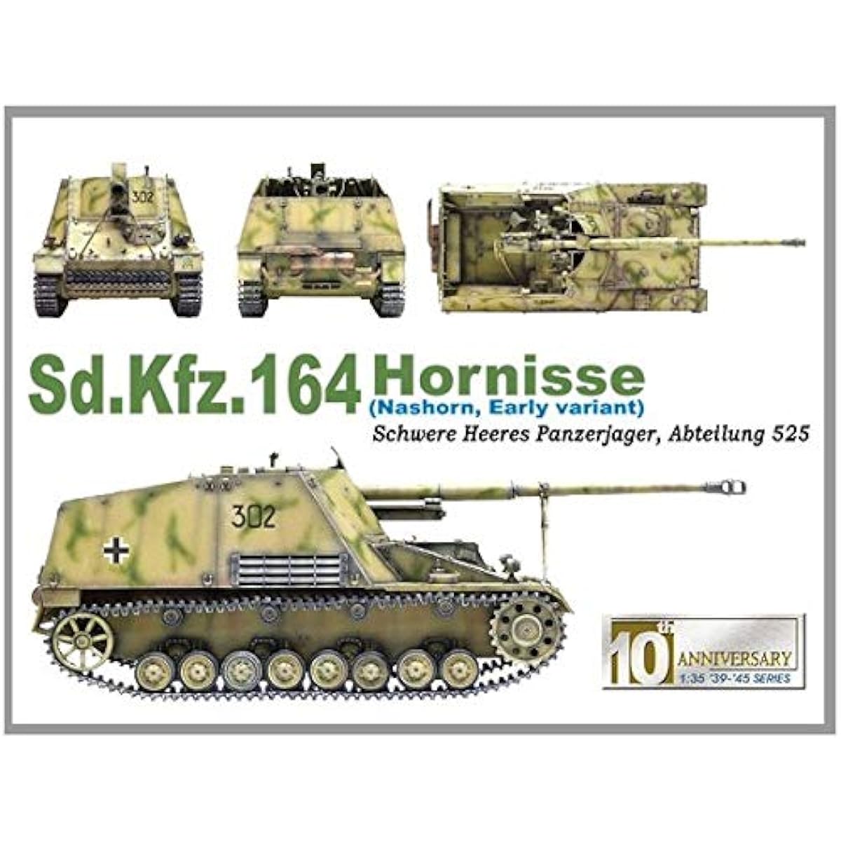 Platz 1/35 World War II German Self-Propelled Artillery Sd.Kfz. 164 Hornisse Plastic Model DR6165