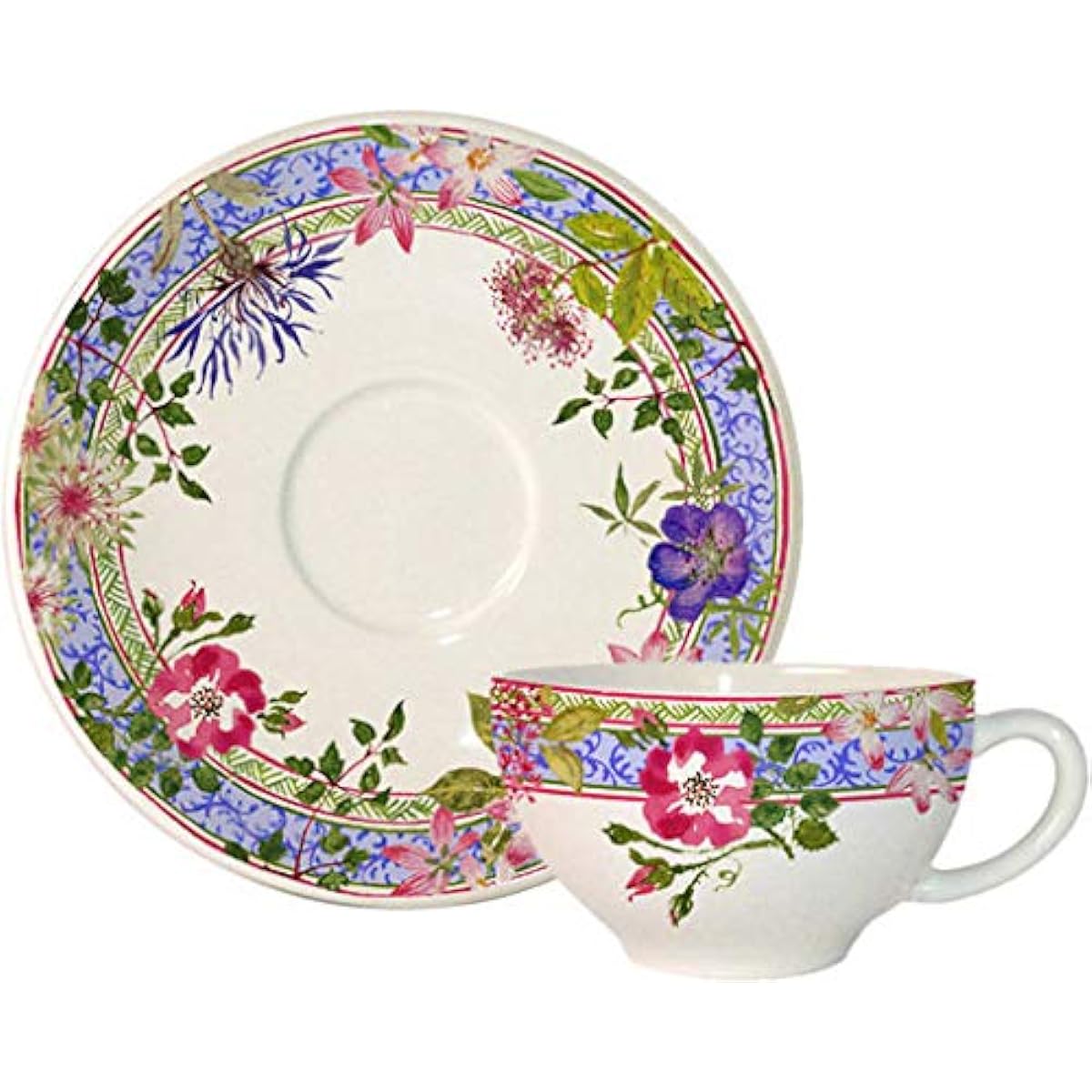 GIEN Mille Fleur Tea Cup & Saucer 16436PTB