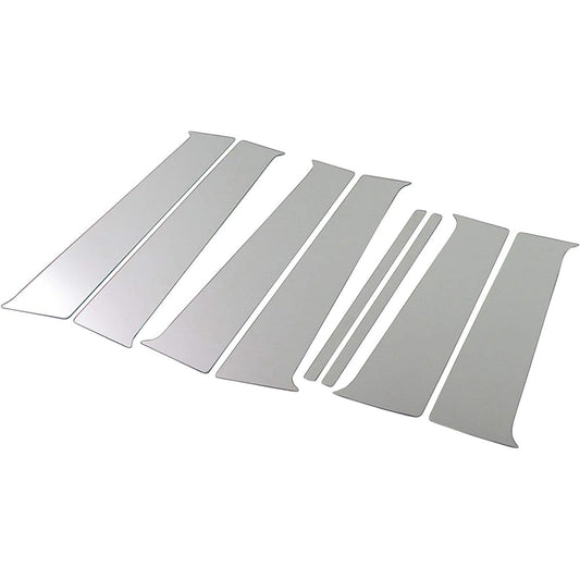 BRIGHTZ bB QNC 20 Series Super Mirror Stainless Plated Pillar Panel No Visor 8PC [PIL-SIL-007] 4552