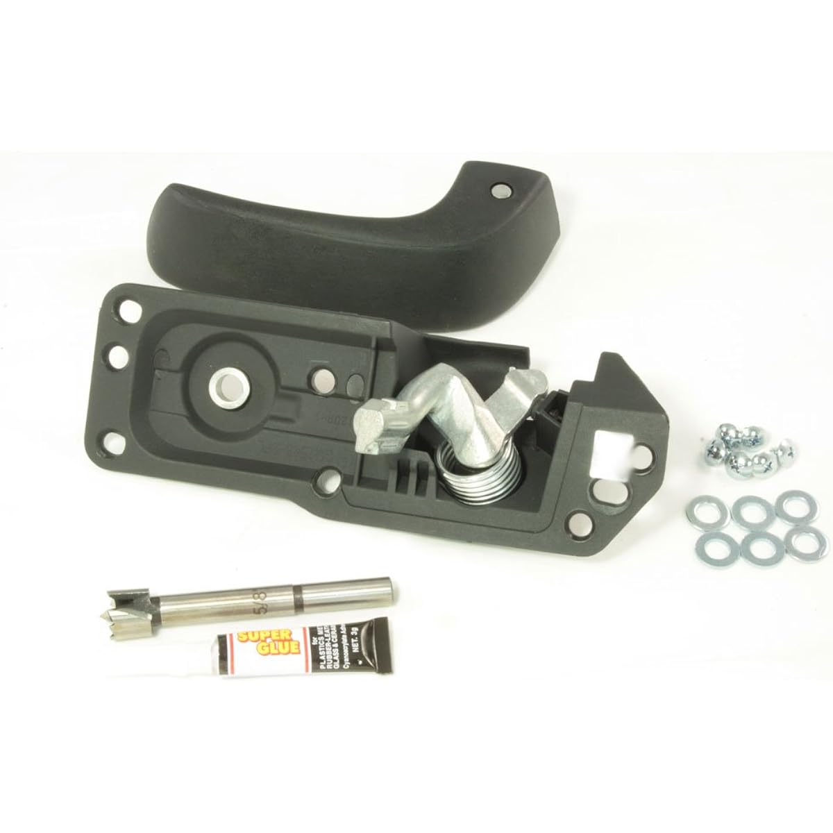 APDTY 91485 Interior door handle kit 2007-2014 Abalanche Escalade Silverado Sierra Serraban Taho Ukon left driver's seat side (can exchange door handles without replacing the entire door panel)