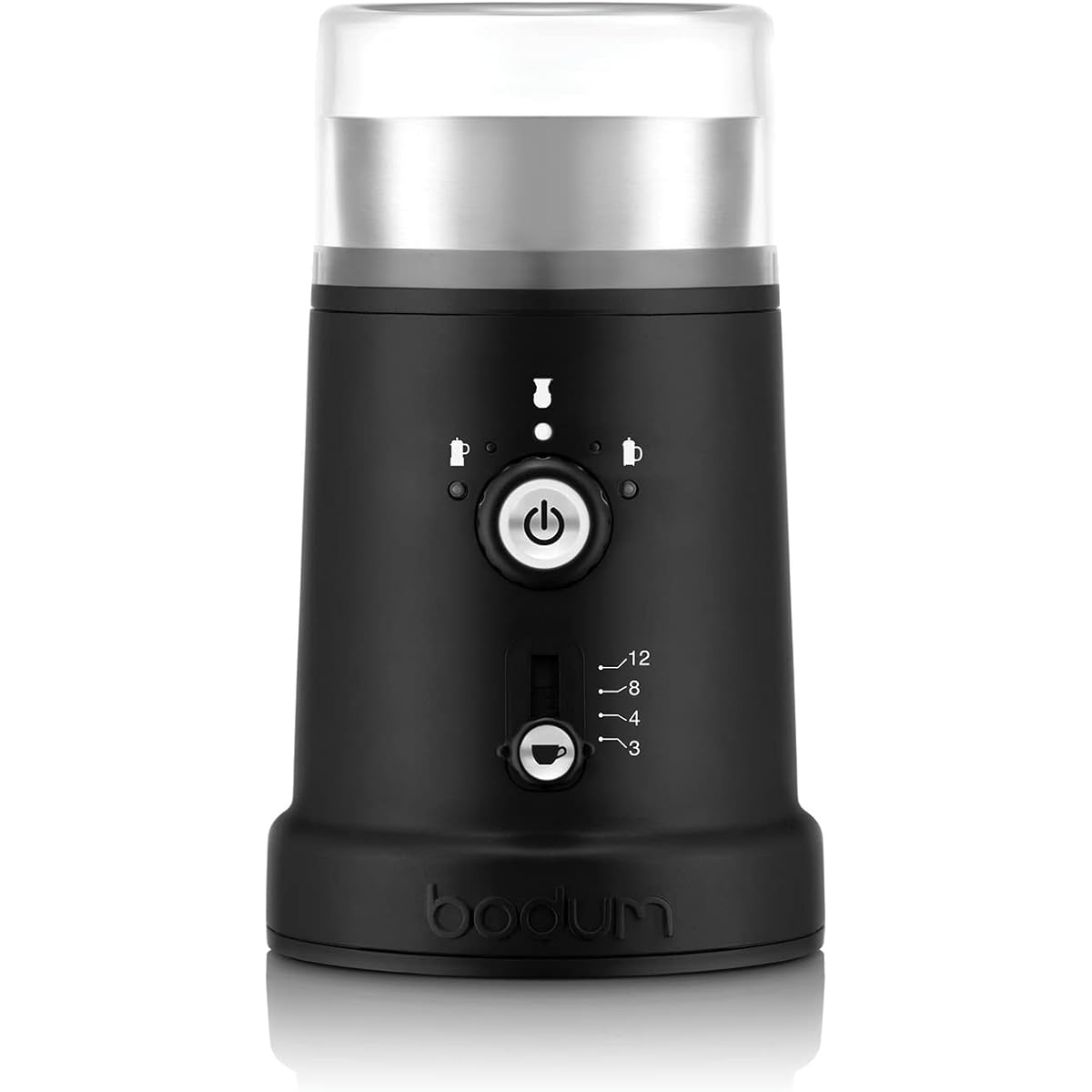 BODUM Coffee Mill Electric Mill BISTRO Bistro Electric Coffee Grinder Black Cutter Blade Prevents Uneven Grinding, Anti-Static, Quiet, Grind Adjustment [Genuine Product] 12041-01JP