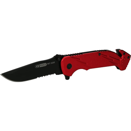 KS Tools Clasp Knife with Lock and Belt Cutter 907.2220