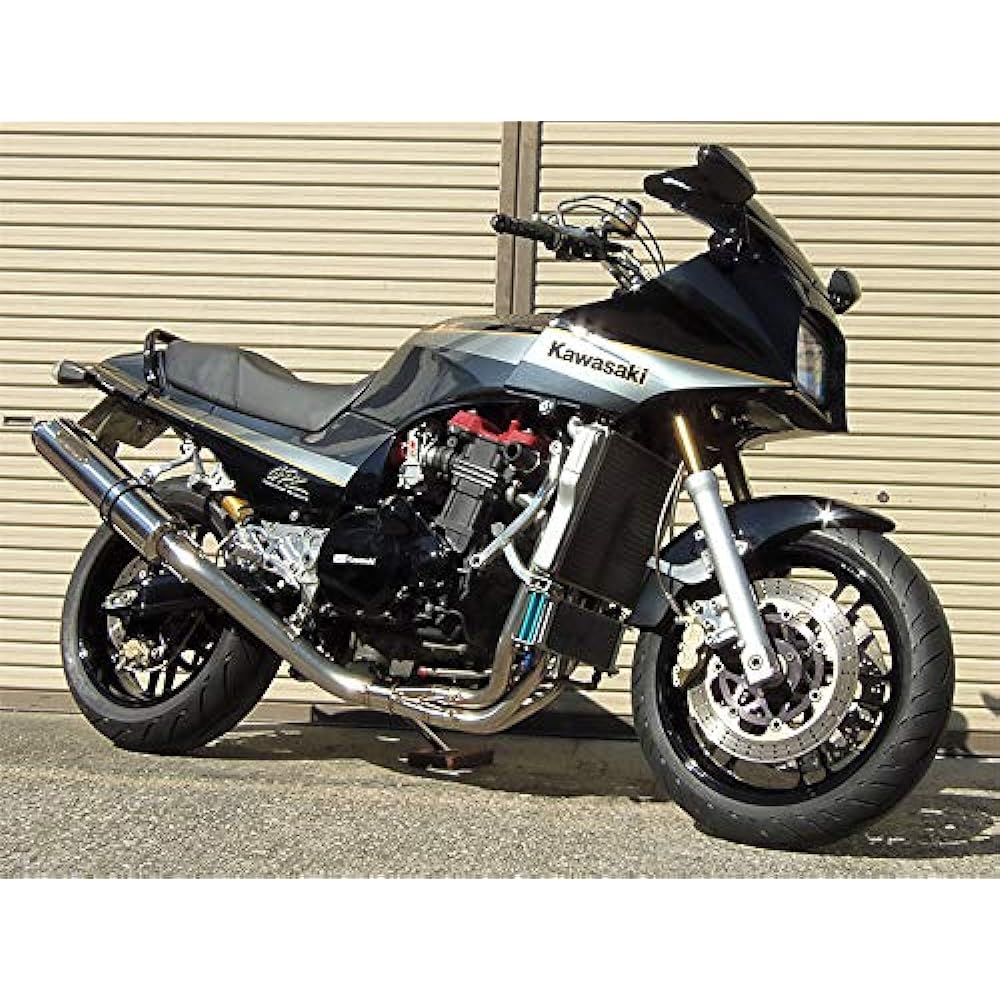techserfu ZEEX full exhaust UP type for GPZ900R stainless steel mechanical bending full EX φ110×480L polished titanium silencer T21-K032-0408