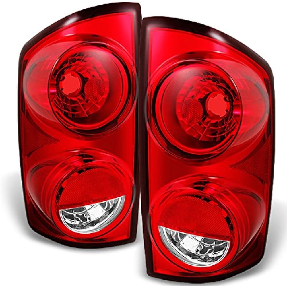 Dodge Lamb Truck Red Clear Tail Light Brake Lamp Left+Left passenger seat right pair replacement set