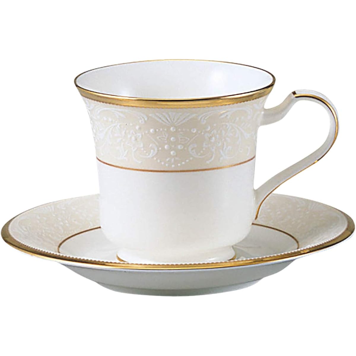 Noritake American Cup & Saucer 220cc White Palace Bone China T59589/4753